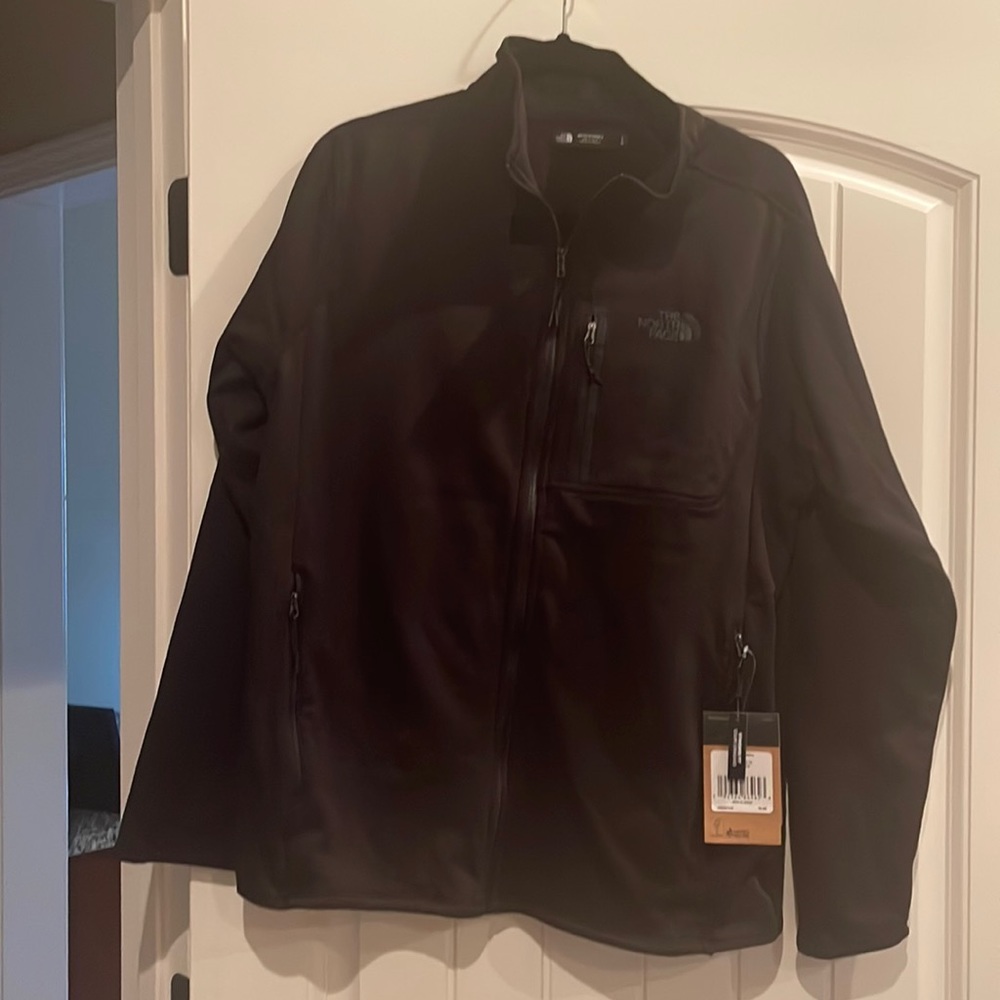 The North Face full zip black jacket for men